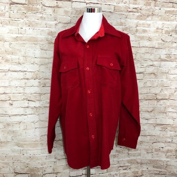 Herter's Other - Vintage Flannel Ranch Shirt Medium 70s